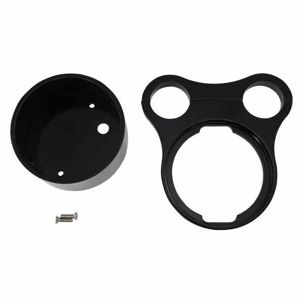 取寄せ ティーバーゲージマウント ドラッグスペシャリティーズ 1.5 T-Bar Gauge Mount - Flat Black - For OEM Gauge 2210-0563 22100563