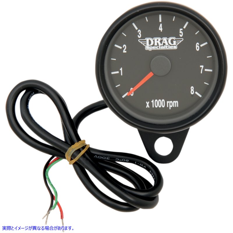 取寄せ 2.4ミニ電子タコメーター ドラッグスペシャリティーズ Mini Electronic Tachometer - Black - Backlit LED Black Face - 2.4 2211-0125 22110125