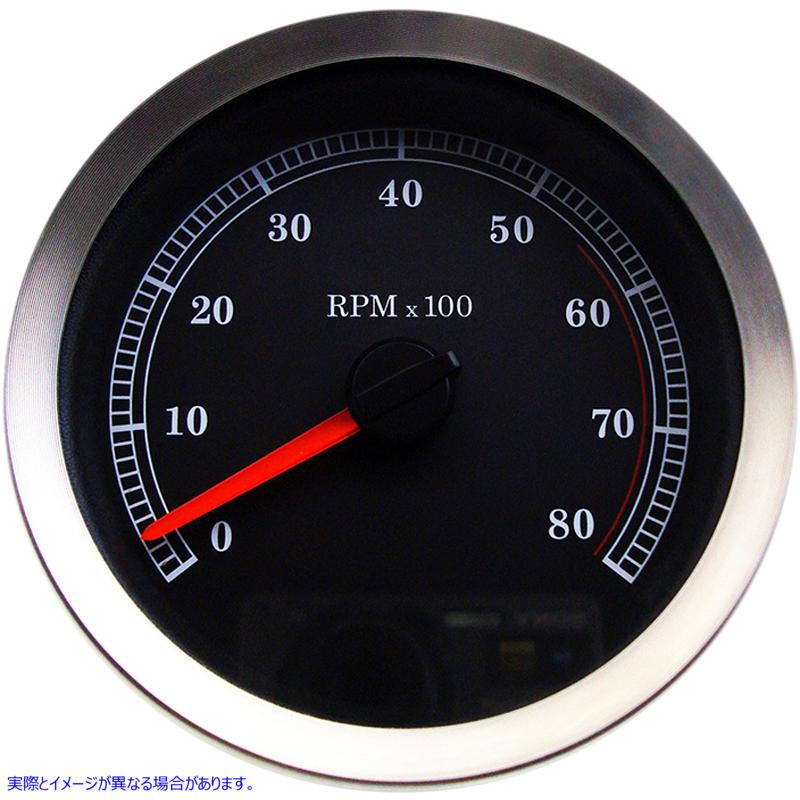 取寄せ 4電子タコメーター ドラッグスペシャリティーズ 4 Electronic Tachometer - Black Face 2211-0166 22110166