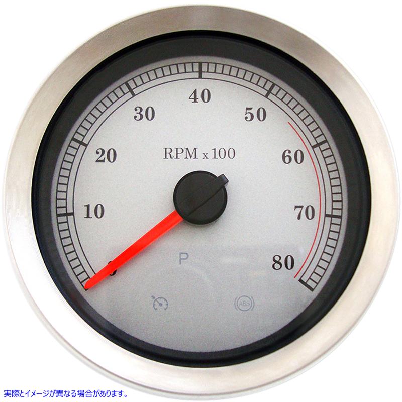 取寄せ 4電子タコメーター ドラッグスペシャリティーズ 4 Electronic Tachometer - White Face 2211-0167 22110167