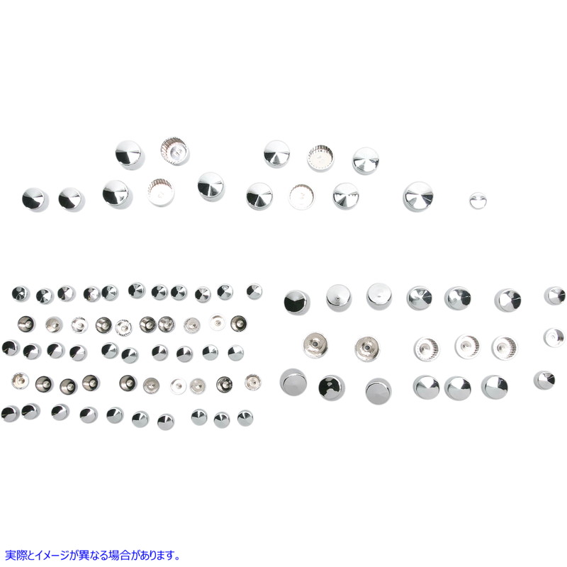 取寄せ ボルトカバー標準キット ドラッグスペシャリティーズ Bolt Covers - Chrome 2401-0706 24010706