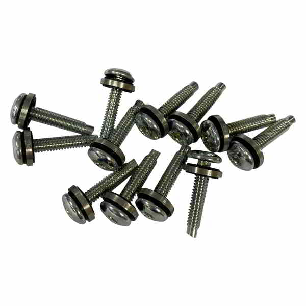 取寄せ スクリューマウントキット ドラッグスペシャリティーズ Mounting Kit - Fuel Pump Top Plate - Torx - Button-Head with Seal Washer - 3/4 - 12 Pack 24011600