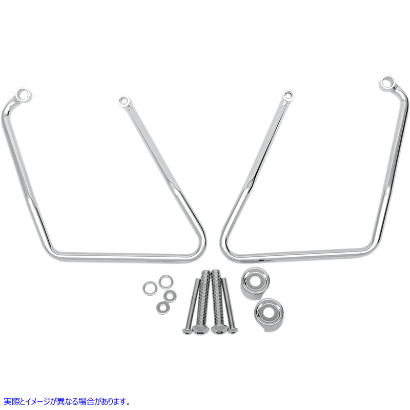 取寄せ クロムサドルバッグはブラケットをサポートします ドラッグスペシャリティーズ Saddlebag Support - Chrome - XL '04-'22 3501-0159 35010159