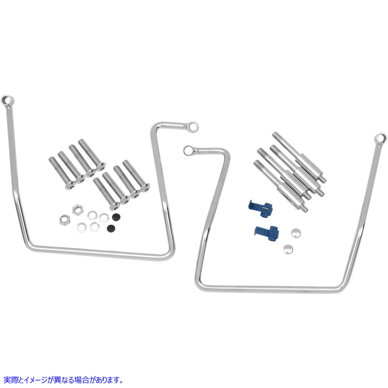 取寄せ クロムサドルバッグはブラケットをサポートします ドラッグスペシャリティーズ Saddlebag Support - Chrome - FXD '91-'17 3501-0258 35010258
