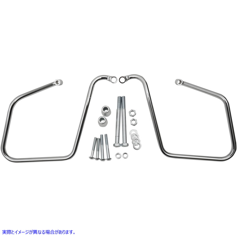 取寄せ クロムサドルバッグはブラケットをサポートします ドラッグスペシャリティーズ Saddlebag Support - Chrome - FXD '08-'17 3501-0964 35010964