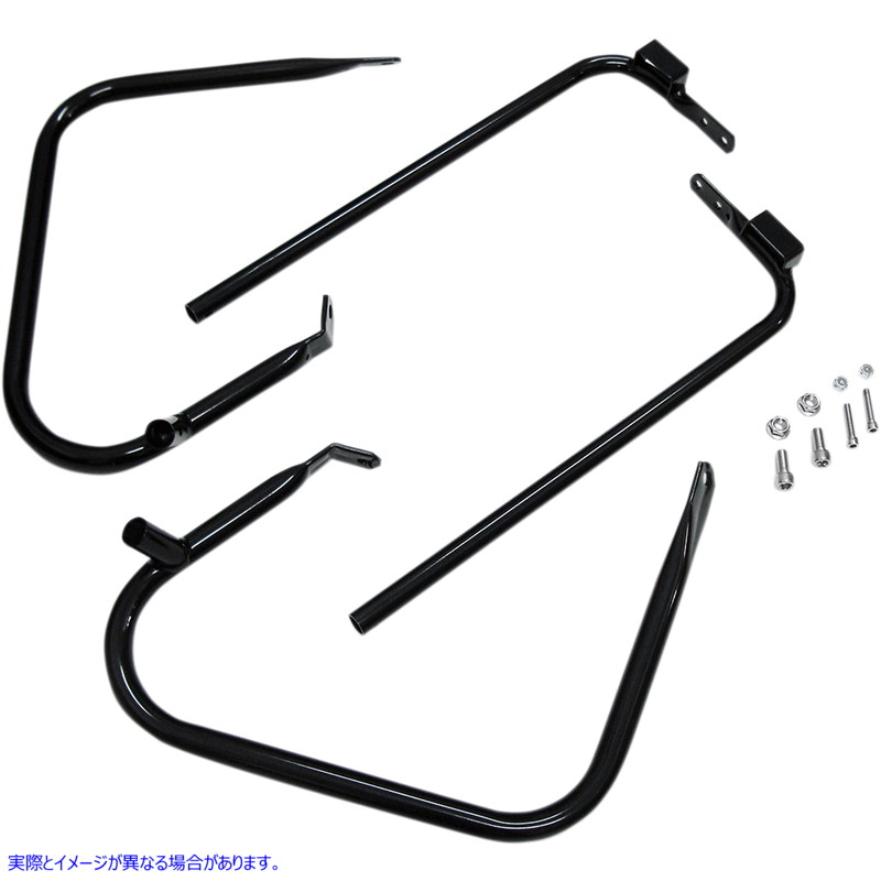 取寄せ サドルバッグガード/サポートキット ドラッグスペシャリティーズ Saddlebag Support Kit - Black - FL '97-'08 3501-1244 35011244