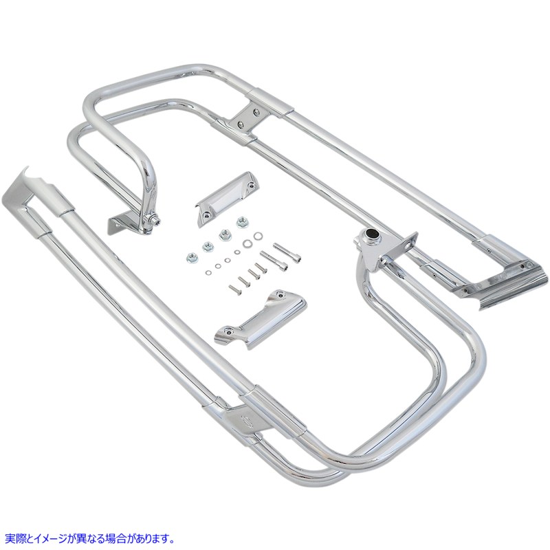 取寄せ サドルバッグガードレール ドラッグスペシャリティーズ Saddlebag Guard Rails - Chrome - FL '14-'24 3501-1245 35011245