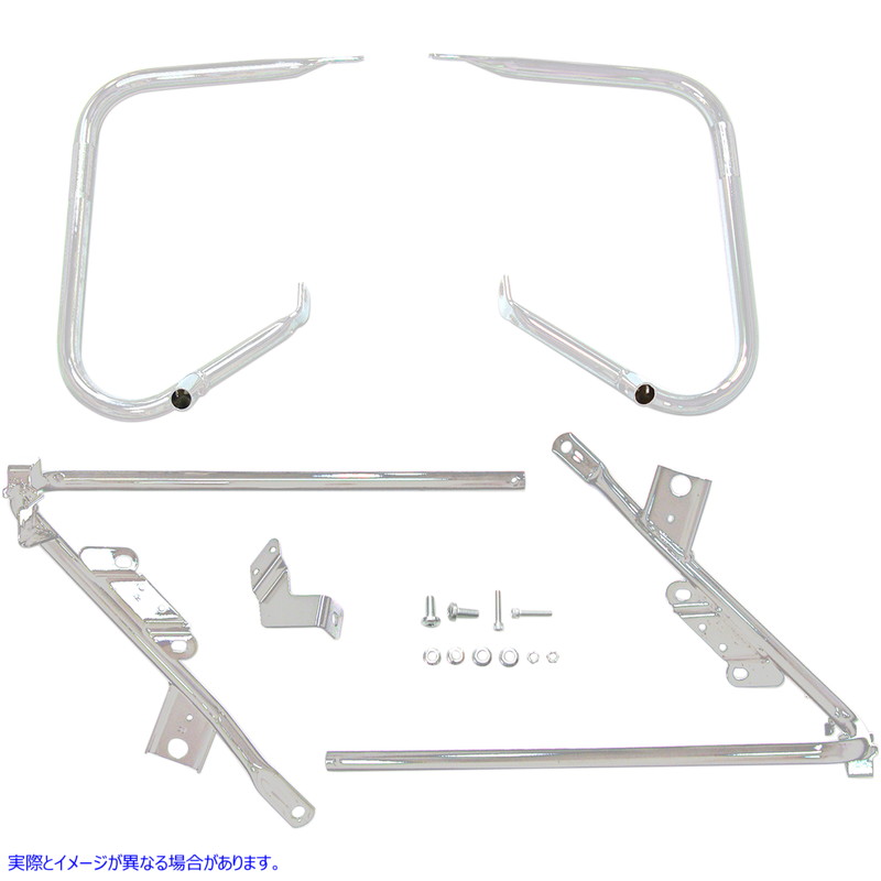 取寄せ サドルバッグはブラケットをサポートします ドラッグスペシャリティーズ Saddlebag Support Brackets - Chrome - FL' 09-'13 3501-1424 35011424