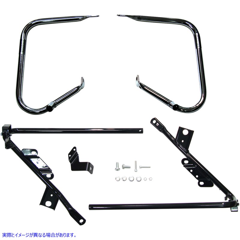 取寄せ サドルバッグはブラケットをサポートします ドラッグスペシャリティーズ Saddlebag Support Brackets - Black - FL '09-'13 3501-1425 35011425