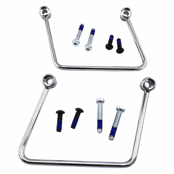 取寄せ サドルバッグサポート ドラッグスペシャリティーズ Saddlebag Support Kit - Chrome - FL/FX '18-'23 3521-0129 35210129