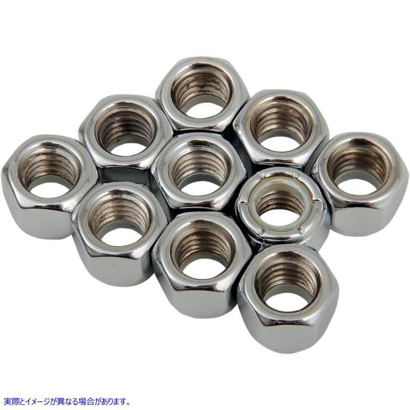 取寄せ 交換用インサートナット ドラッグスペシャリティーズ Nuts - Nylon - Chrome - 3/8-16 DS-190528 DS190528