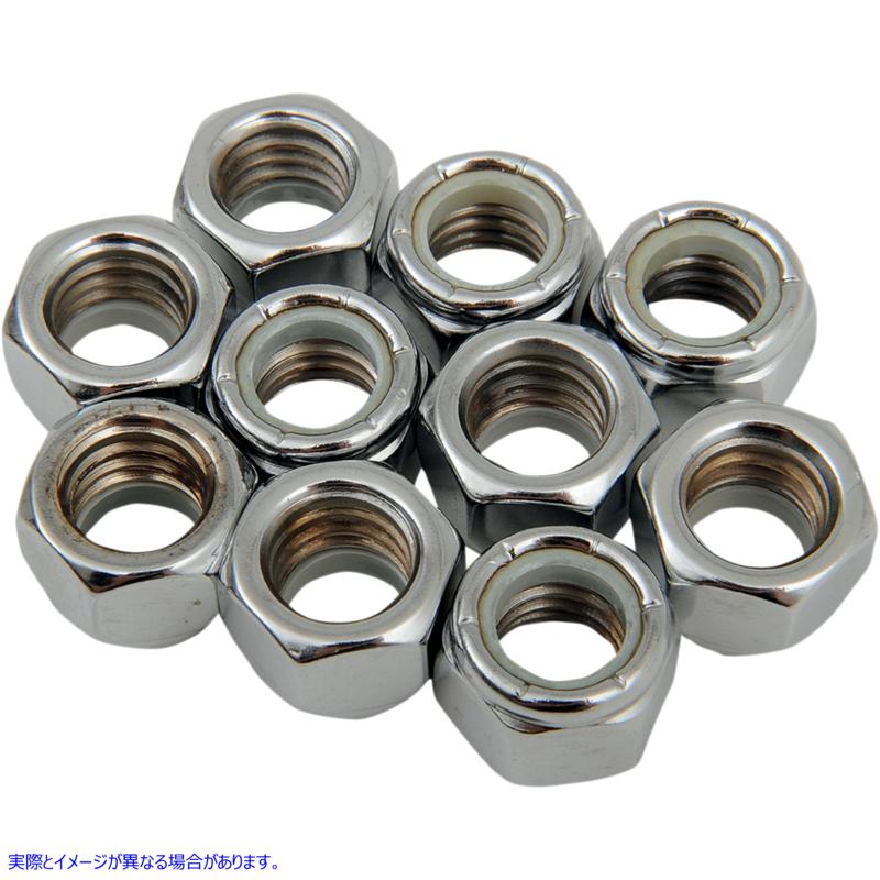 取寄せ 交換用インサートナット ドラッグスペシャリティーズ Nuts - Nylon - Chrome - 7/16-14 DS-190530 DS190530