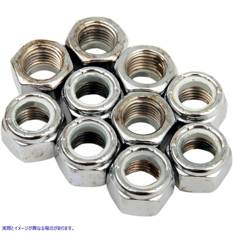 取寄せ 交換用インサートナット ドラッグスペシャリティーズ Nuts - Nylon - Chrome - 7/16-20 DS-190531 DS190531
