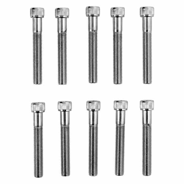 取寄せ ファインスレッドボルト ドラッグスペシャリティーズ Bolts - Socket-Head/Replacement - Knurled/Fine Thread - 1/4-28 x 1-3/4 - 10 Pack DS-190565 DS190565