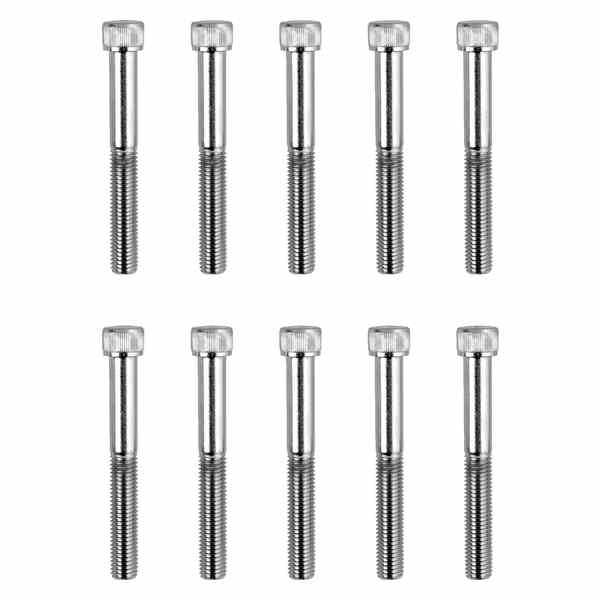 取寄せ ファインスレッドボルト ドラッグスペシャリティーズ Bolts - Socket-Head/Replacement - Knurled/Fine Thread - 1/4-28 x 2 - 10 Pack DS-190566 DS190566