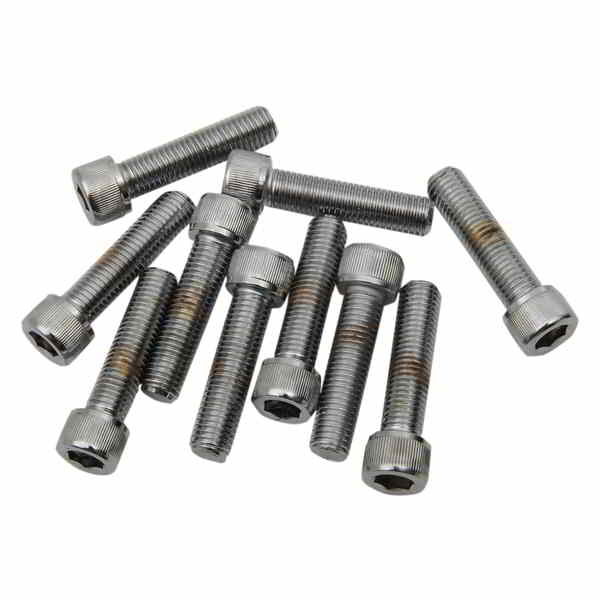 取寄せ ファインスレッドボルト ドラッグスペシャリティーズ Bolts - Socket-Head/Replacement - Knurled/Fine Thread - 5/16-24 x 1-1/2 - 10 Pack DS-190573 DS190573