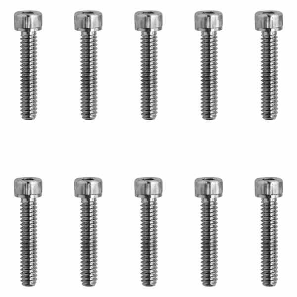取寄せ ＃8＆＃10細かく粗いボルトの品揃え ドラッグスペシャリティーズ Bolts - Socket-Head - Replacement - Knurled/Coarse Thread - #10-24 x 1 - 10 Pack DS-190590 DS190590