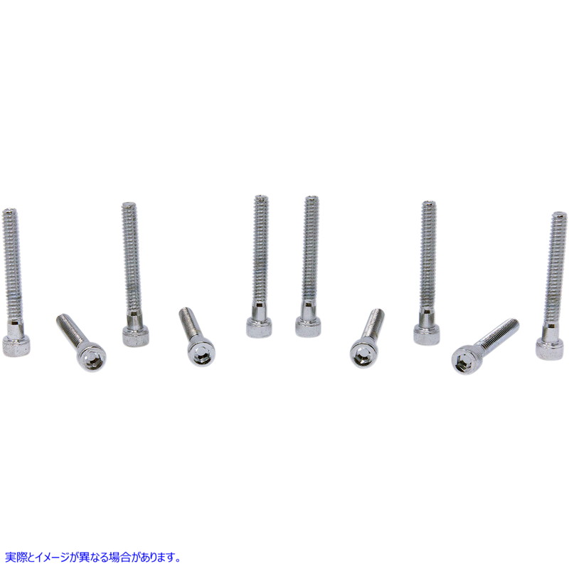 取寄せ ＃8＆＃10細かく粗いボルトの品揃え ドラッグスペシャリティーズ Bolts - Socket-Head - Replacement - Knurled/Coarse Thread - #10-24 x 1-1/2 - 10 Pack DS-190592 DS190592