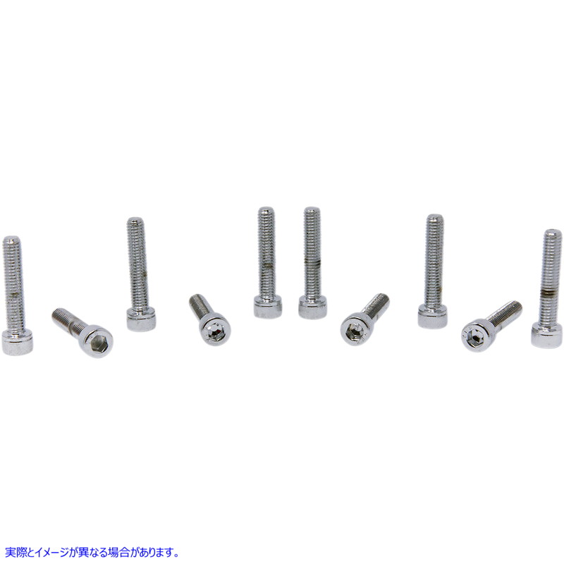 取寄せ ＃8＆＃10細かく粗いボルトの品揃え ドラッグスペシャリティーズ Bolts - Socket-Head - Replacement - Knurled/Fine Thread - #10-32 x 1 - 10 Pack DS-190599 DS190599