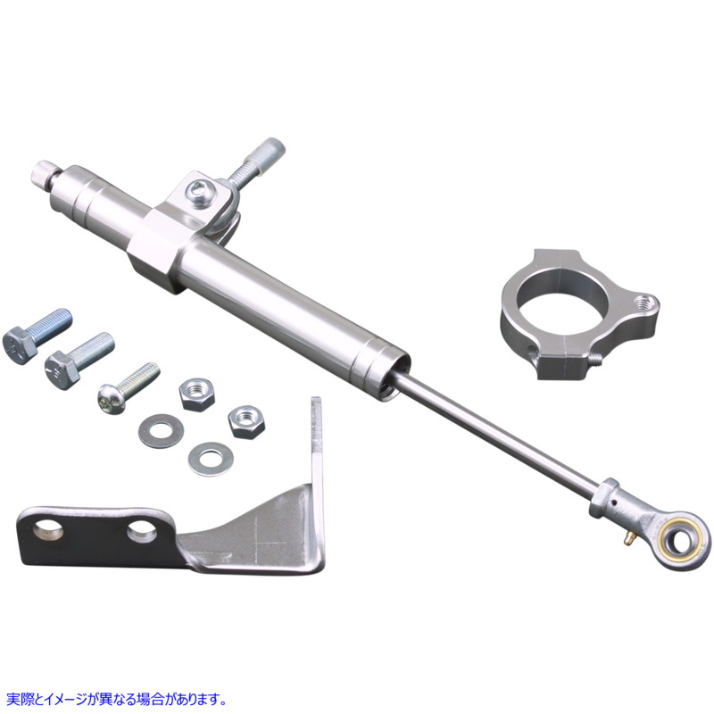 取寄せ ステアリングダンパーキット ドラッグスペシャリティーズ Steering Damper - Chrome - '88-'03 XL DS221908 DS221908