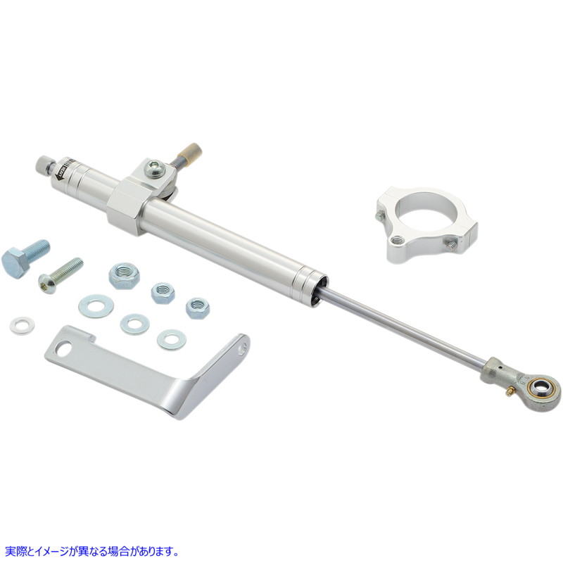 取寄せ ステアリングダンパーキット ドラッグスペシャリティーズ Steering Damper - Chrome - '91-'05 FXD DS221909 DS221909