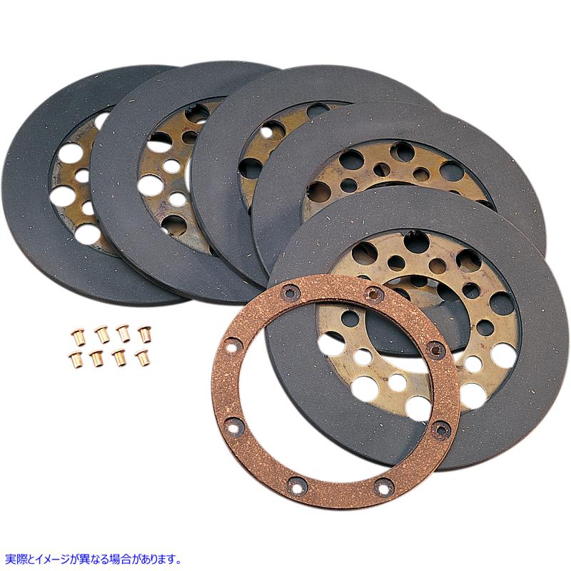 取寄せ ウェットまたは乾燥摩擦プレートセット ドラッグスペシャリティーズ Clutch Plate Kit - '68-E'84 Shovelhead DS-223735 DS223735
