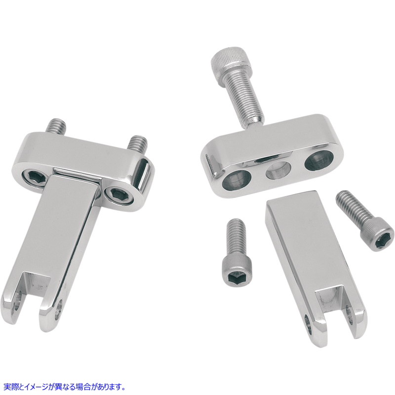 取寄せ 助手席のフットペグマウントキット ドラッグスペシャリティーズ Passenger Peg Mounts - Chrome - FLH/FLT DS-243659 DS243659