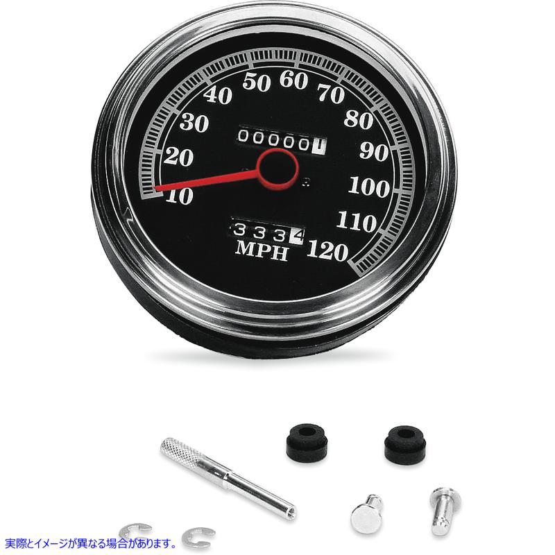 取寄せ 5 FLスタイル2240：60速度計 ドラッグスペシャリティーズ FL-Style 2240:60 Speedometer - '89-'95 Face DS-243844 DS243844