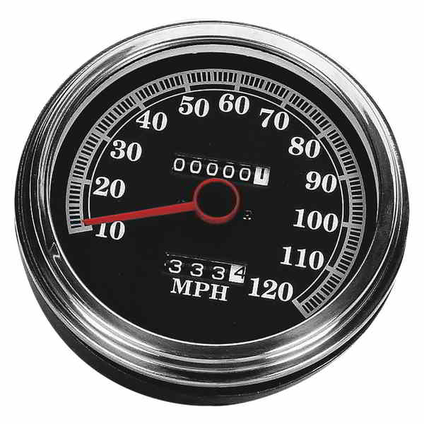 取寄せ 5 flスタイル2：1速度計 ドラッグスペシャリティーズ 5 MPH FL-Style 2:1 Speedometer - '89-'95 Black Face DS243845 DS243845