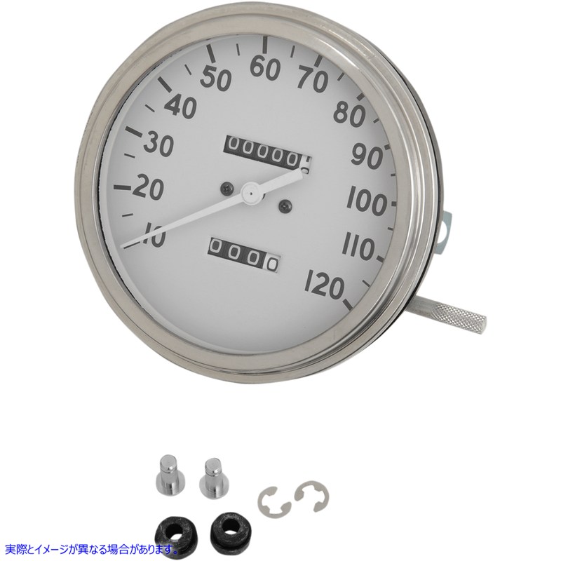 取寄せ 5 flスタイル1：1速度計 ドラッグスペシャリティーズ 5 MPH FL-Style 1:1 Speedometer - '36-'40 White Face DS-243874 DS243874