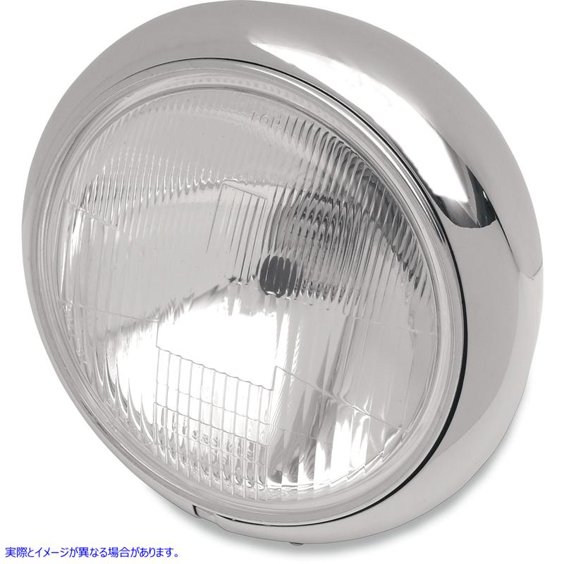 取寄せ 7 Hydraグライドスタイルのヘッドライトアセンブリ ドラッグスペシャリティーズ 7 Hydra Glide H4 Headlight DS-280037 DS280037