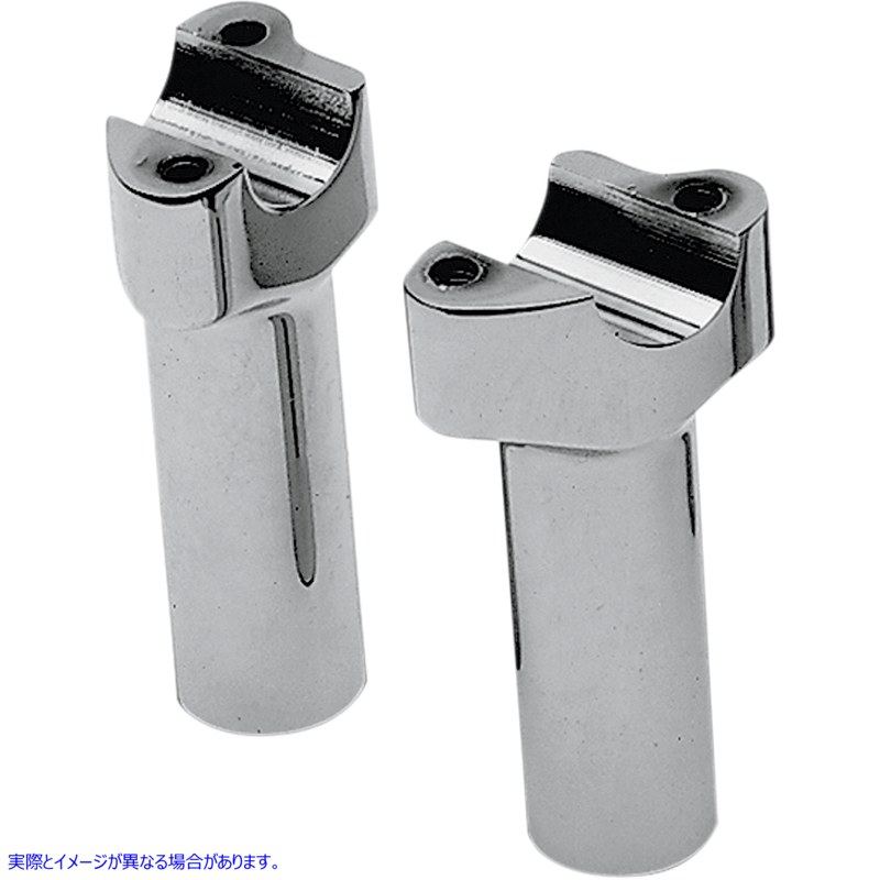 取寄せ バッファロービレットアルミニウムハンドルバーライザー ドラッグスペシャリティーズ Risers - Buffalo - 4-1/2 - Chrome DS-290111 DS290111