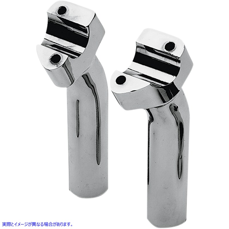 取寄せ バッファロービレットアルミニウムハンドルバーライザー ドラッグスペシャリティーズ Risers - Buffalo - 5-1/2 - Chrome DS-290112 DS290112
