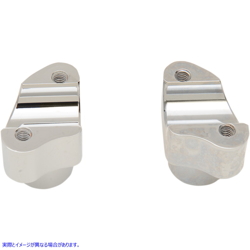 取寄せ バッファロービレットアルミニウムハンドルバーライザー ドラッグスペシャリティーズ Risers - Buffalo - 1-1/2 - Chrome DS-290113 DS290113
