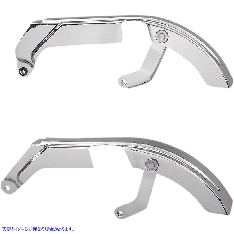 取寄せ リアベルトガード ドラッグスペシャリティーズ Upper Belt Guard - '87-'94 FXR/FXRS/FXRS-SP - Chrome DS-325201 DS325201