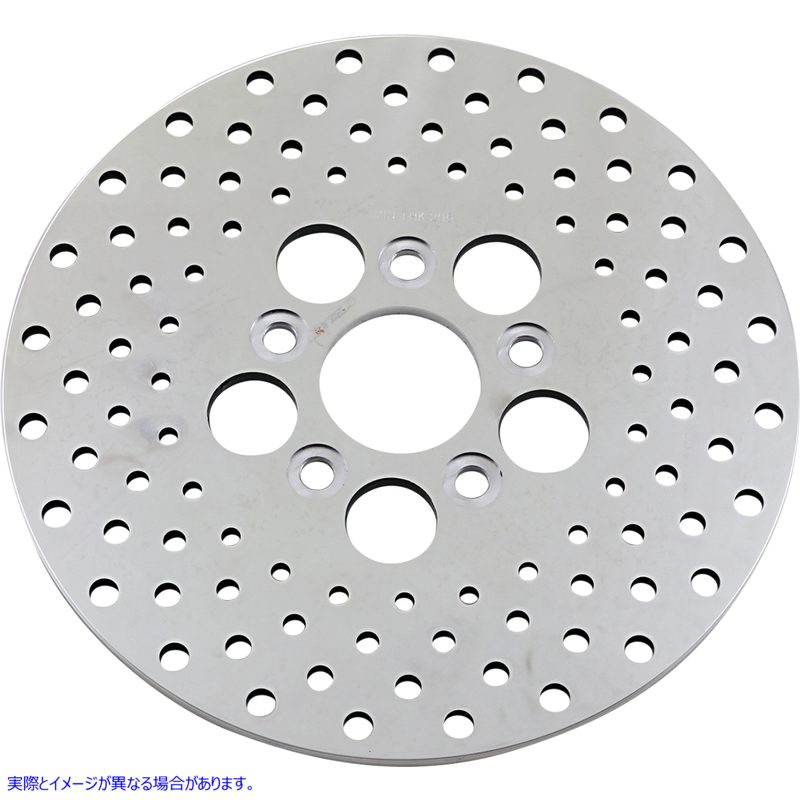 取寄せ ヴィンテージドリルブレーキローターシャベルヘッド ドラッグスペシャリティーズ Polished Stainless Steel Rotor - 10 DS-325736 DS325736