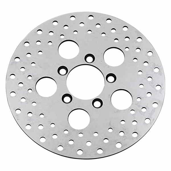 取寄せ ヴィンテージドリルブレーキローターシャベルヘッド ドラッグスペシャリティーズ Polished Stainless Steel Rotor - 10 DS-325737 DS325737