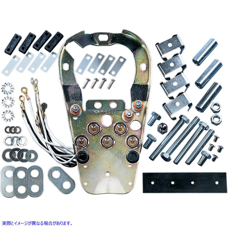 取寄せ ワイヤーハーネスキット付きダッシュベース ドラッグスペシャリティーズ Cast Dash Mounting Base Kit DS-373639 DS373639