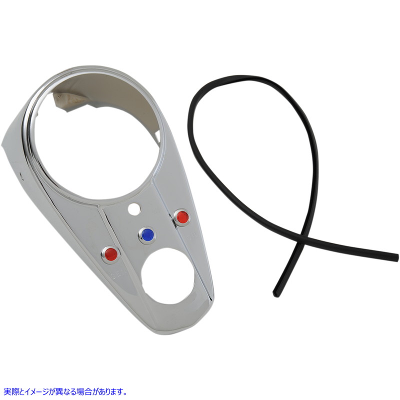 取寄せ 3ライトダッシュカバー ドラッグスペシャリティーズ Three-Light Dash Cover - Chrome DS-373656 DS373656