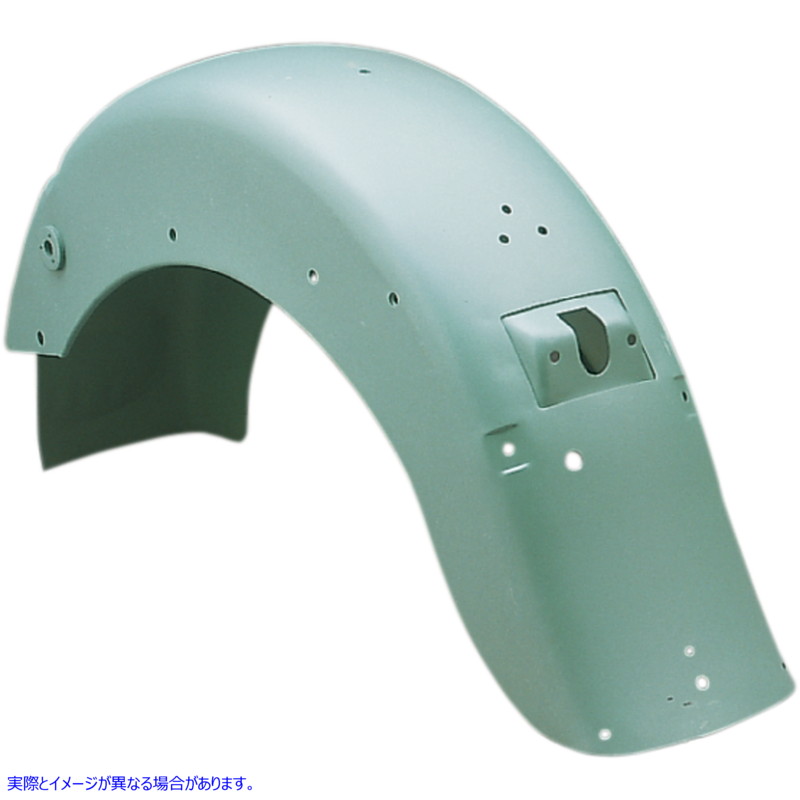 取寄せ FLのリアフェンダー ドラッグスペシャリティーズ Smooth Rear Fender - with Taillight/Turn Signal Mount - Steel DS-380057 DS380057