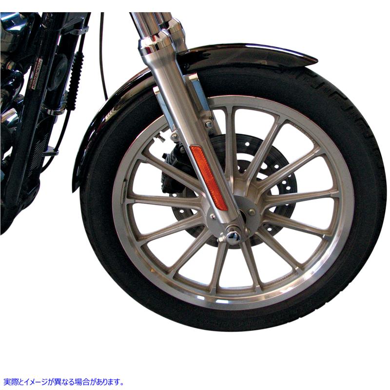 取寄せ XLXスタイルのフロントフェンダー ドラッグスペシャリティーズ XLX-Style Front Fender with Chrome Side Braces - Steel DS-393482 DS393482