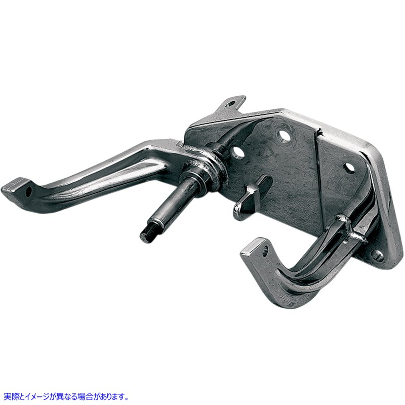 取寄せ クロムリアブレーキレバーマウントブラケット ドラッグスペシャリティーズ Brake Backing Plate - Chrome - FLST DS-530605 DS530605