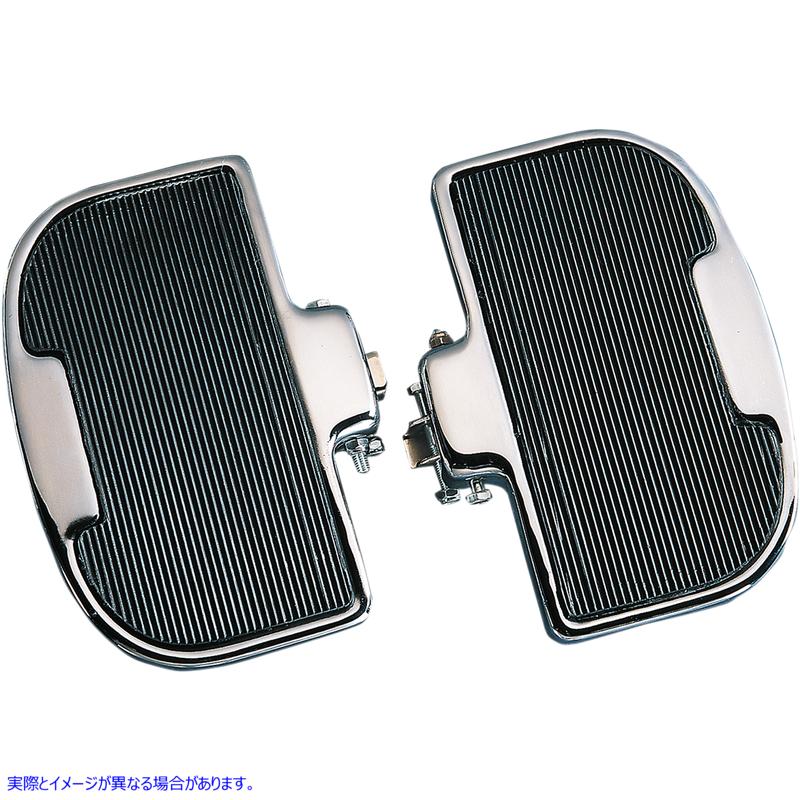 取寄せ Chromeパッセンジャーの床板 ドラッグスペシャリティーズ Passenger Floorboards - Black/Chrome - GL1000/1100 DS-720233 DS720233