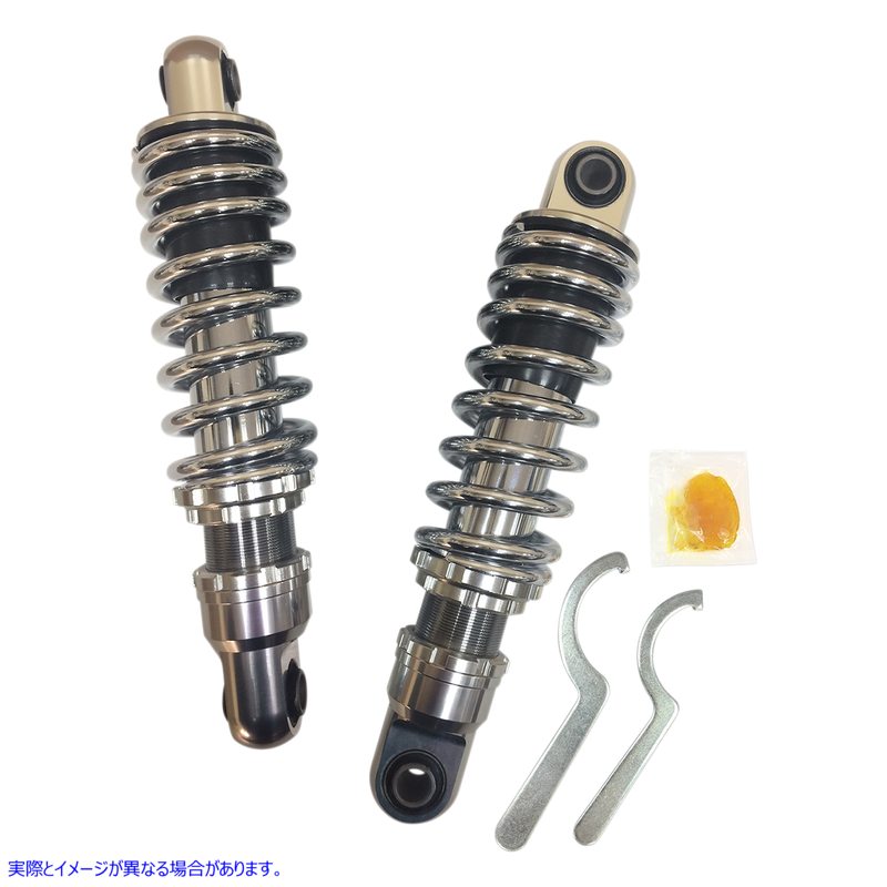 取寄せ プレミアム10.5 ショック ドラッグ ショック Premium Shock - Chrome - 10.5 - '91-'17 FXD 1310-1659 13101659