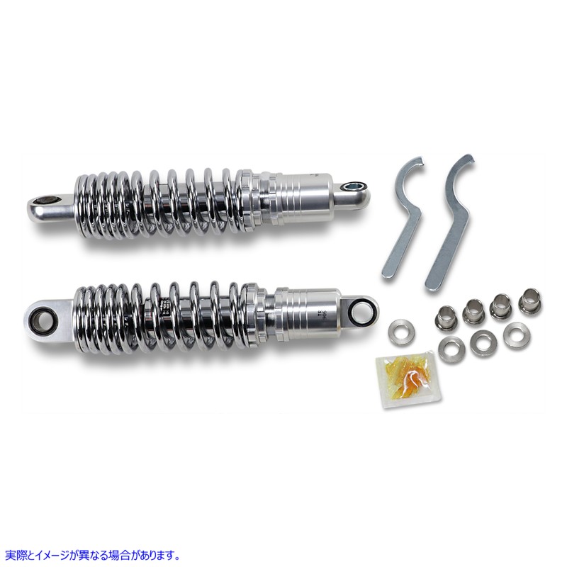 取寄せ プレミアムライドハイトアジャスタブルショック - 11.50  ドラッグ ショック Premium Ride-Height Adjustable Shocks - Chrome - Standard - 11.5 1310-1827 13101827