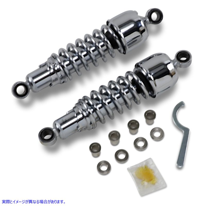 取寄せ 交換ショックアブソーバー - 11.50  ドラッグ ショック Replacement Shock Absorbers - Chrome - 11.5 1310-1833 13101833