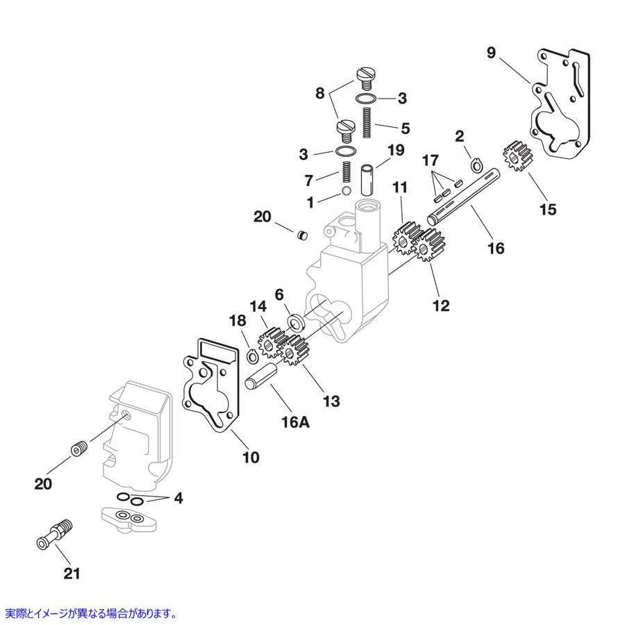 取寄せ オイルポンプコンポーネント ジムズ Oil Pump Idler Gear - Big Twin 26317-68A DS197040