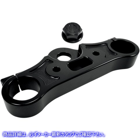 取寄せ 上部のトリプルツリー ジョーカーマシーン Upper Triple Tree - Black Anodized - '08-'16 FXD 10-330B 04080295
