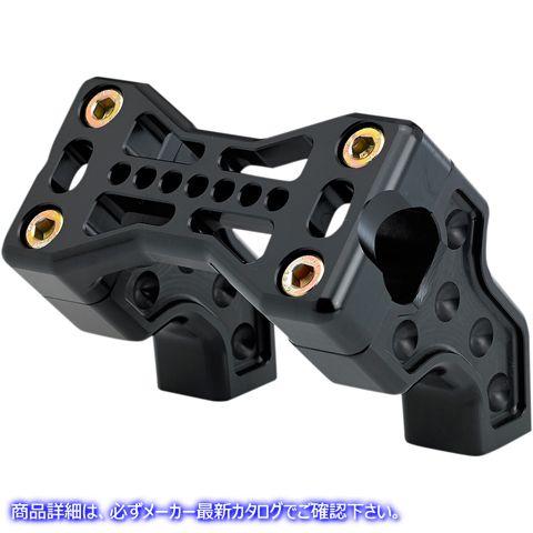 取寄せ ブリッジハンドルバーライザーキット ジョーカーマシーン Bridge Handlebar Riser Kit - Pullback - Black 03-866-1B 06020910