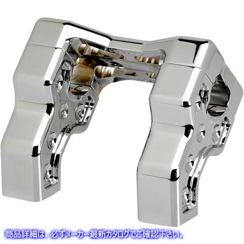 取寄せ ブリッジハンドルバーライザーキット ジョーカーマシーン Bridge Handlebar Riser Kit - Pullback - Chrome 03-866-1C 06020911